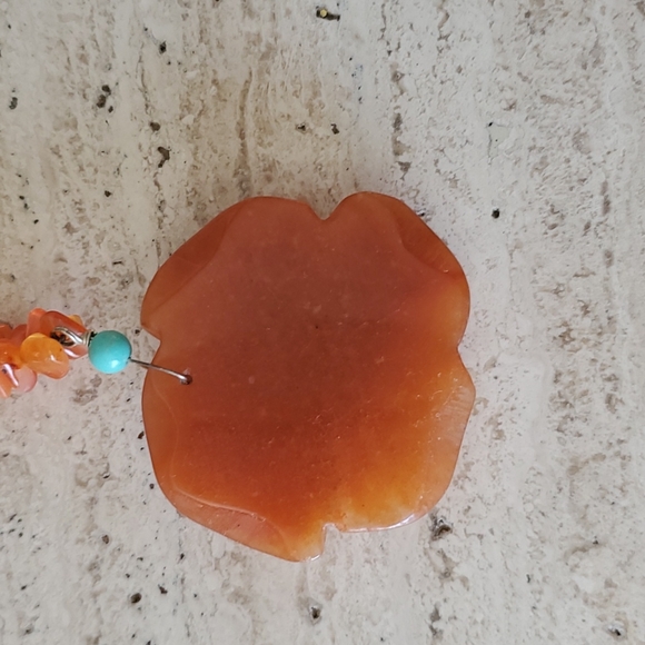 Handmade Carnelian necklace - Picture 5 of 7